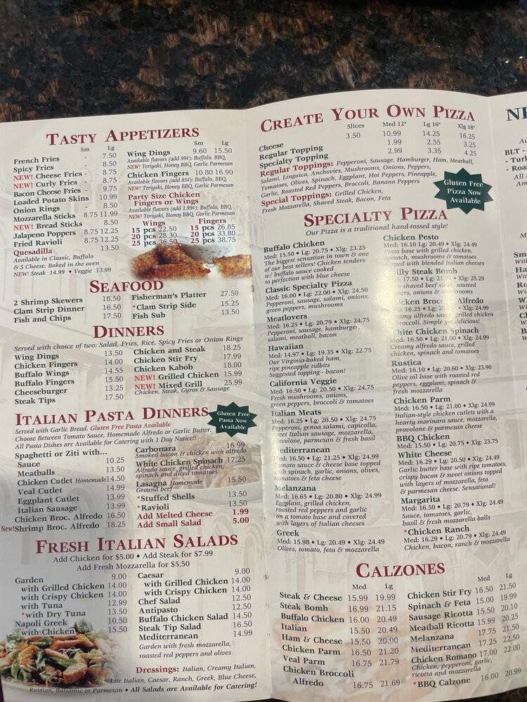 Napoli Pizza Hanover - Hanover, MA menu_pic