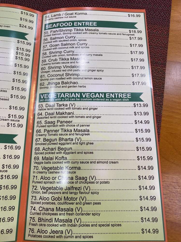 Riverdale Indian Grill - Bronx, NY menu_pic