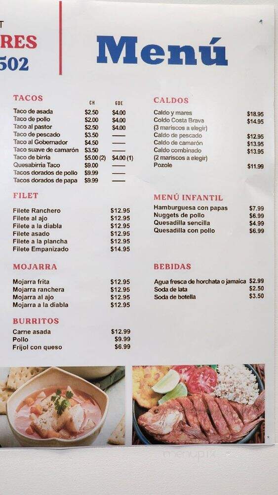 Los 7 Mares Chapin 502 - Stanton, CA menu_pic
