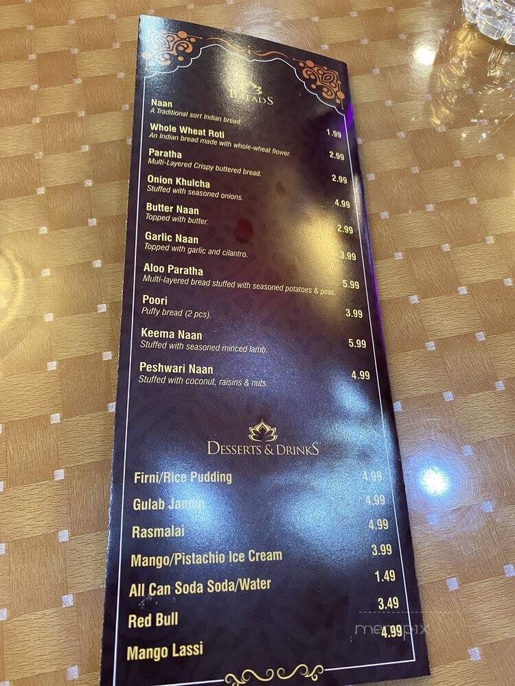 Shukriya Indian Spice and Afghan Grill - Queens, NY menu_pic