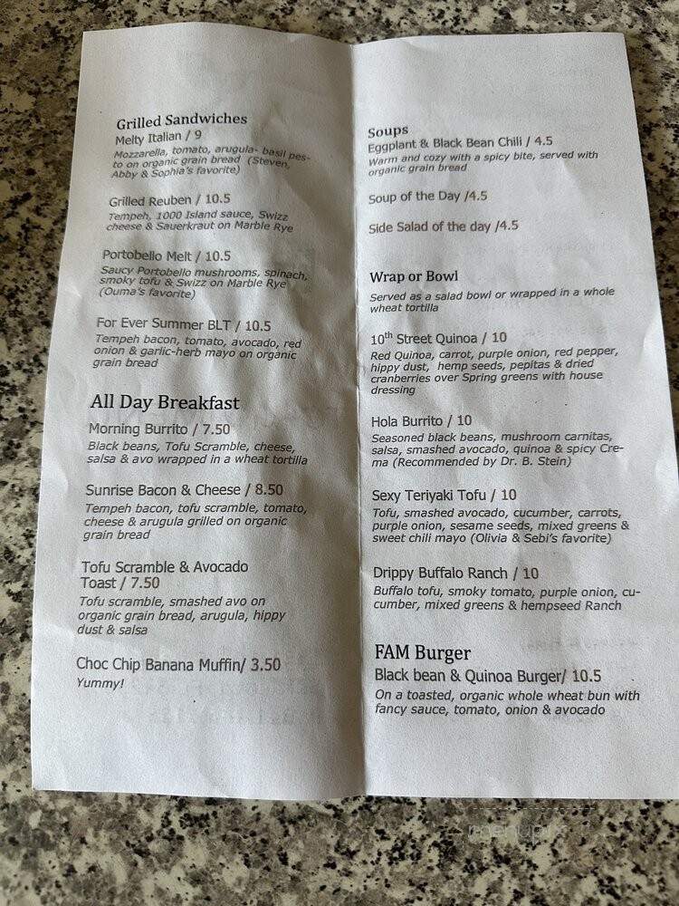 Fam Cuisine - Sarasota, FL menu_pic