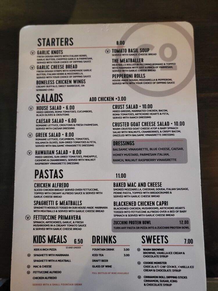 Crust Pizza - Cypress, TX menu_pic