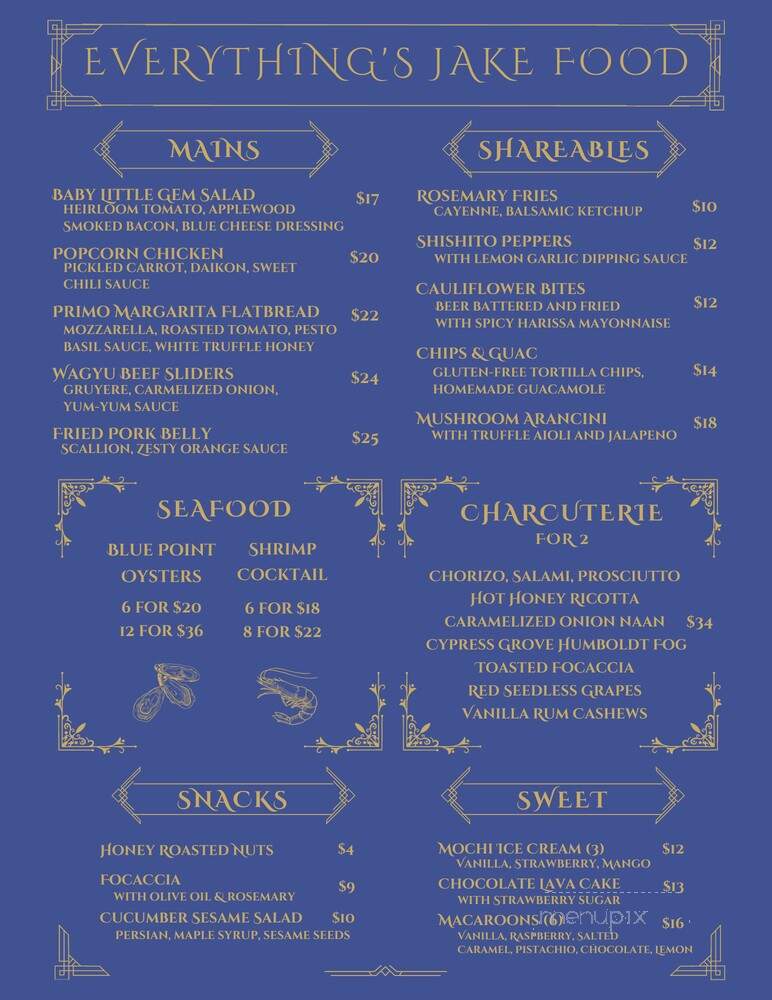 Everything's Jake - New York, NY menu_pic