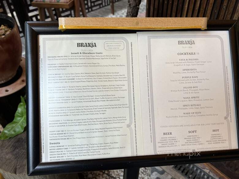 Branja Miami - Miami, FL menu_pic