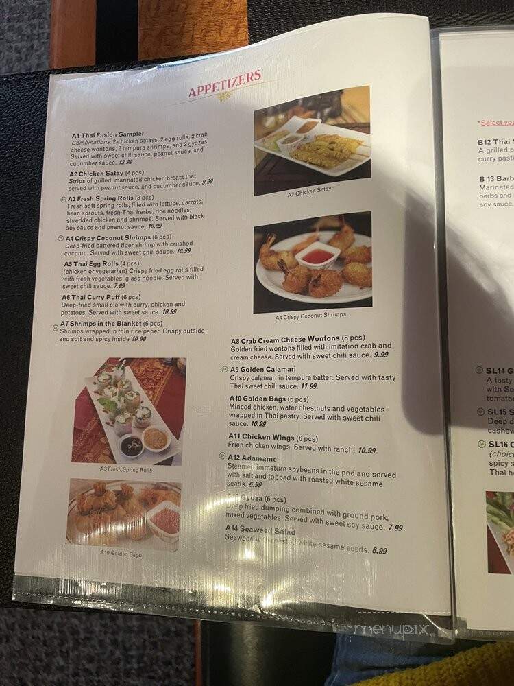 No. 1 Thai Fusion - Bountiful, UT menu_pic