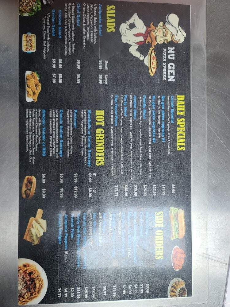 Nu Gen Pizza - Redlands, CA menu_pic