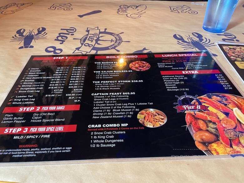 Pier 8 Cajun Seafood - Arvada, CO menu_pic