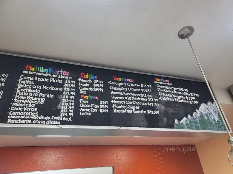 Montes Mexican Restaurant - Santa Ana, CA menu_pic