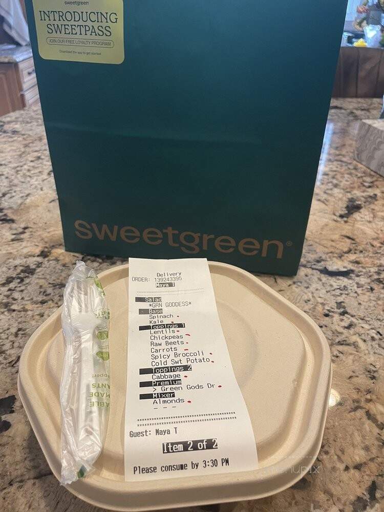 Sweetgreen - Fishers, IN menu_pic