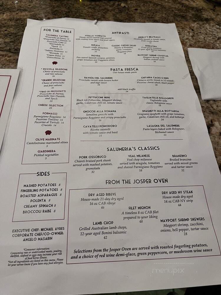 Salumeria 104 - Atlantic Beach, FL menu_pic