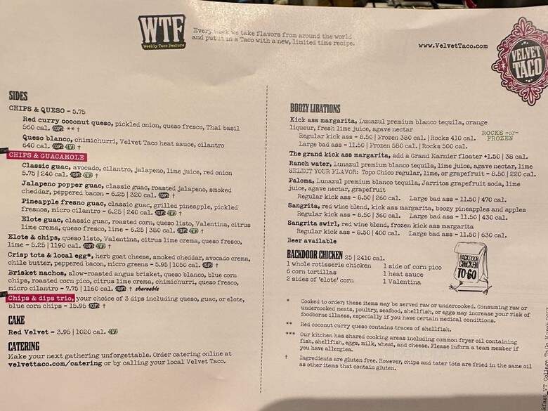 Velvet Taco - Rockwall, TX menu_pic