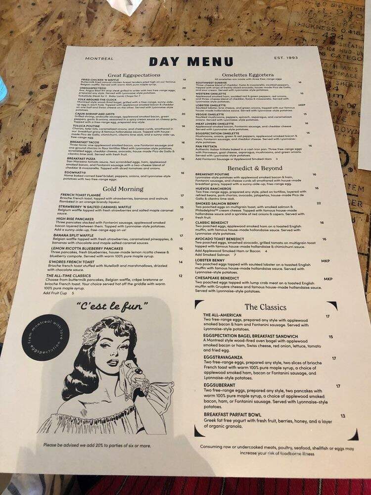 Eggspectation - Timonium, MD menu_pic