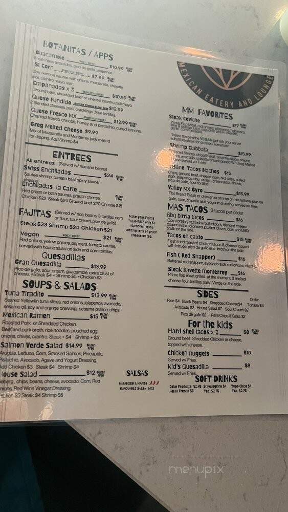 Mucho Mas - New Orleans, LA menu_pic