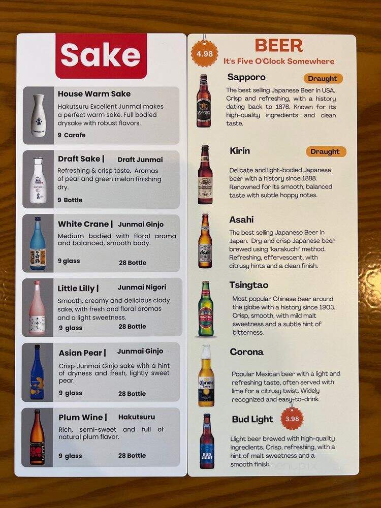 Gei Sushi - Battle Ground, WA menu_pic