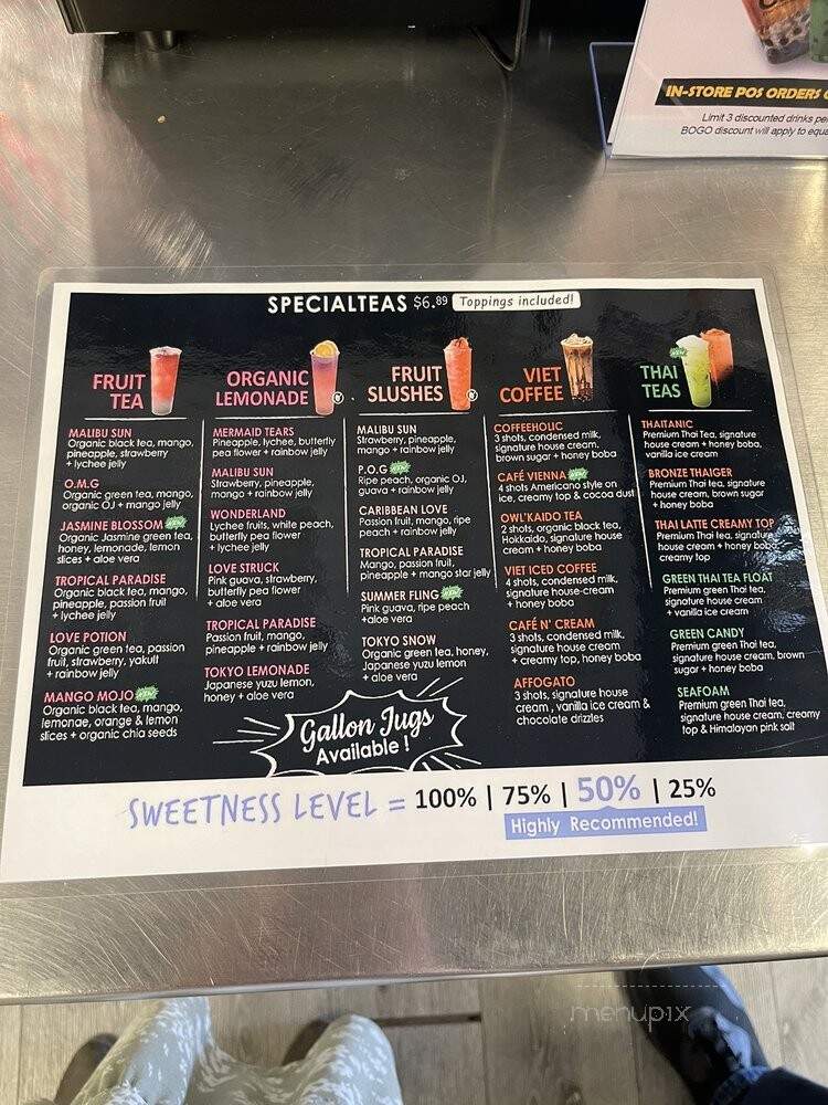 Cup of Cha Tea House - Upland, CA menu_pic