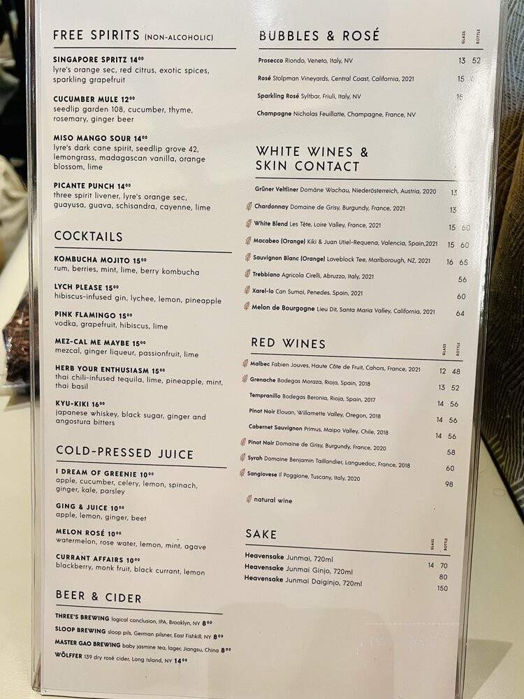 PLANTA - New York, NY menu_pic