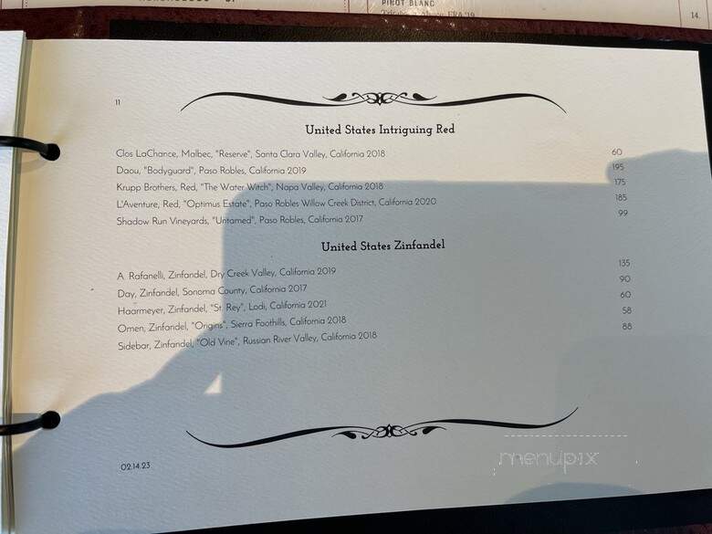 Left Bank Brasserie - Oakland, CA menu_pic