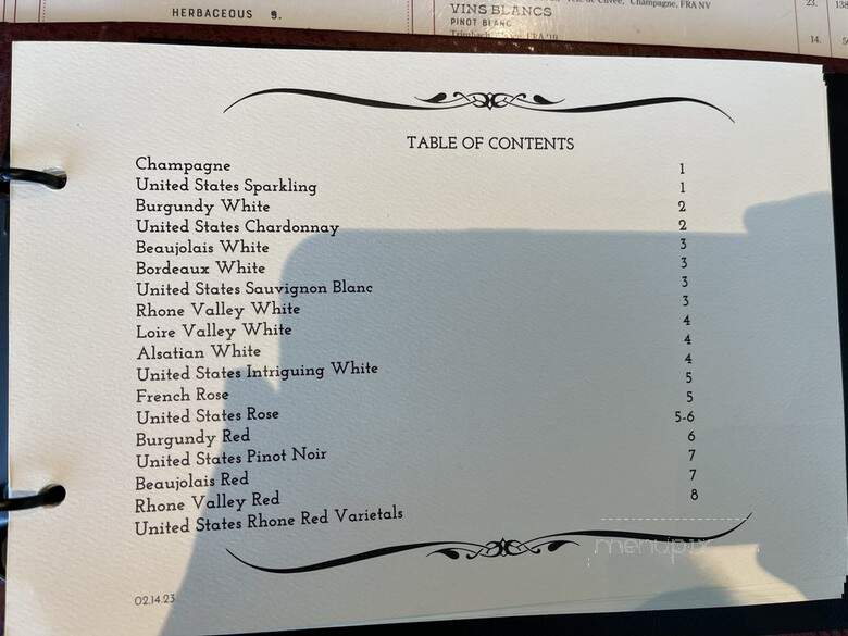 Left Bank Brasserie - Oakland, CA menu_pic