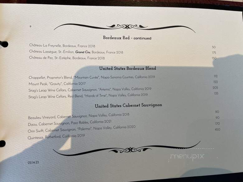 Left Bank Brasserie - Oakland, CA menu_pic