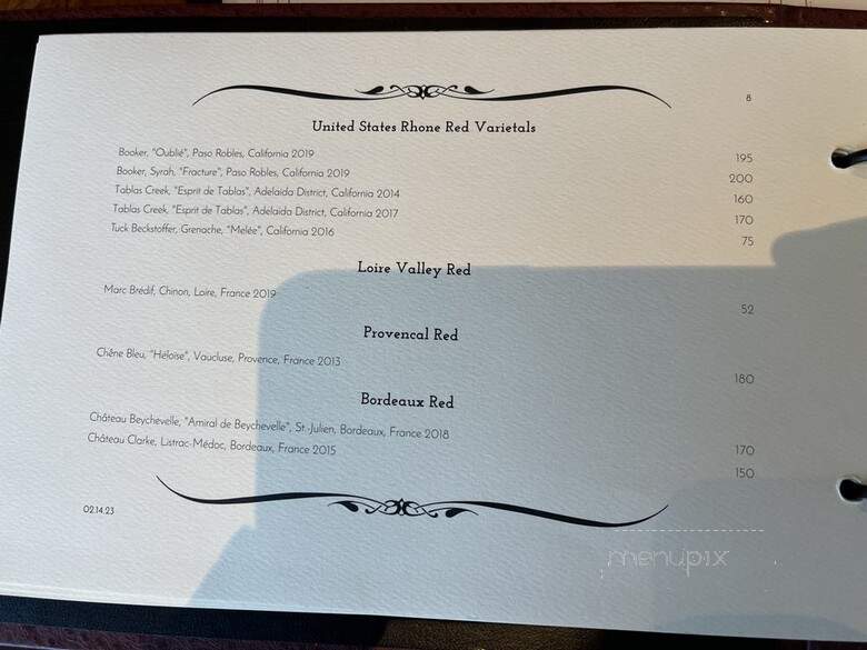 Left Bank Brasserie - Oakland, CA menu_pic