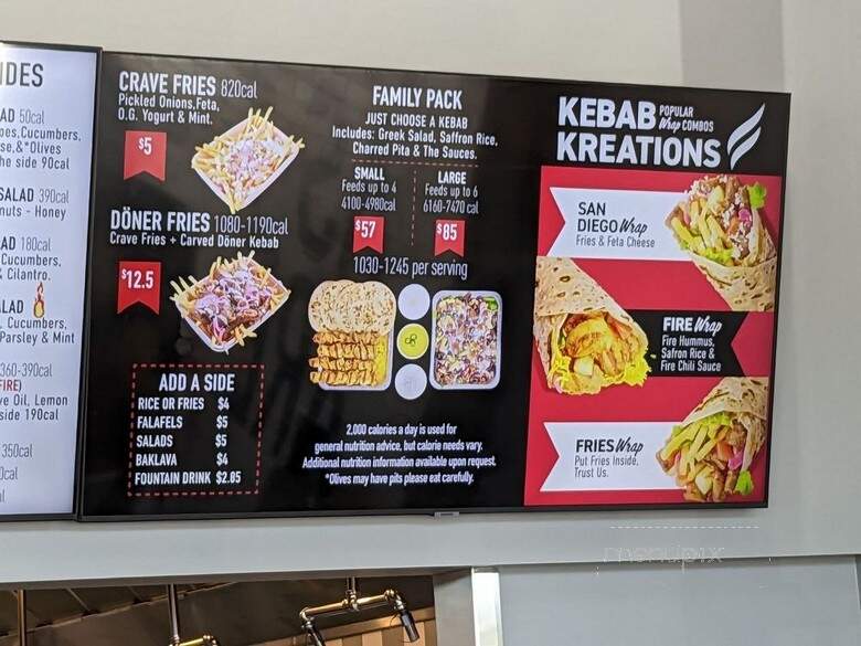 The Kebab Shop - Seal Beach, CA menu_pic