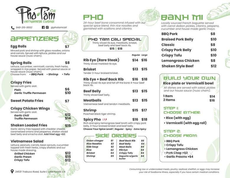 Pho Tam Cali - Lake Forest, CA