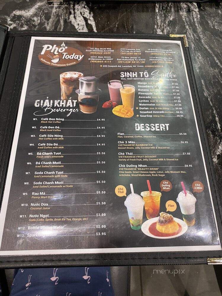 Pho Today - Philadelphia, PA menu_pic