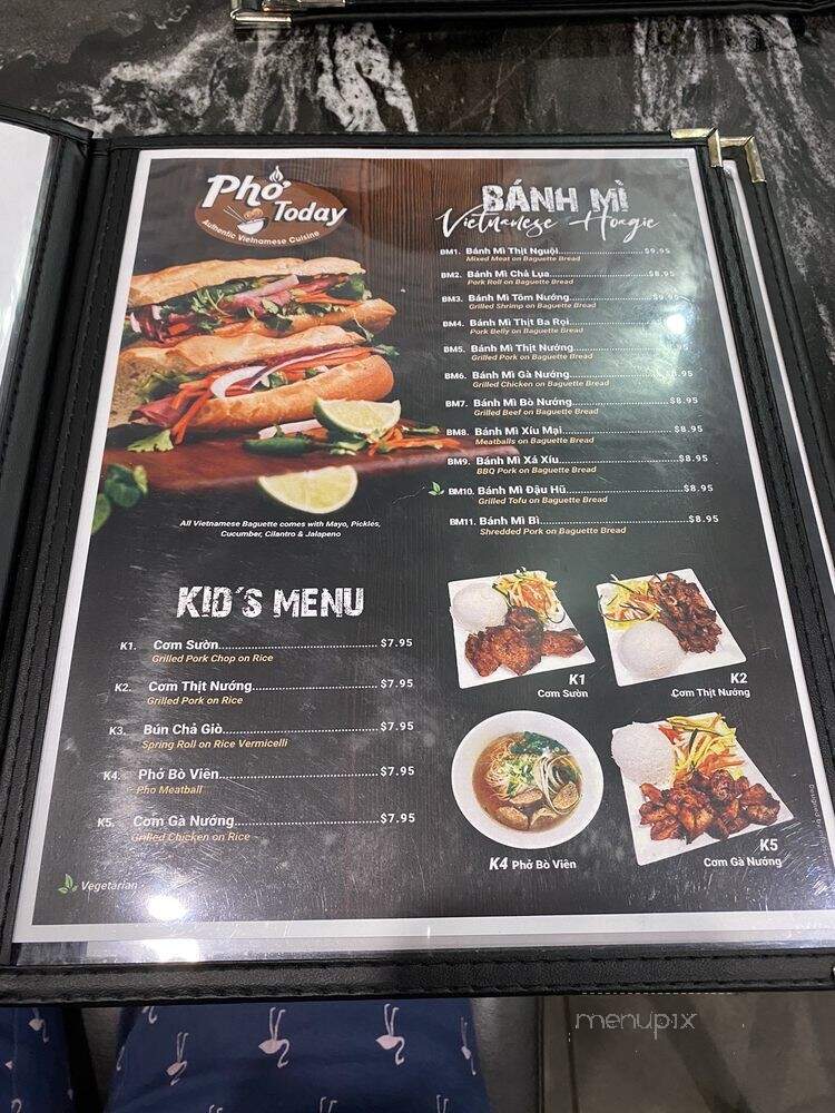Pho Today - Philadelphia, PA menu_pic