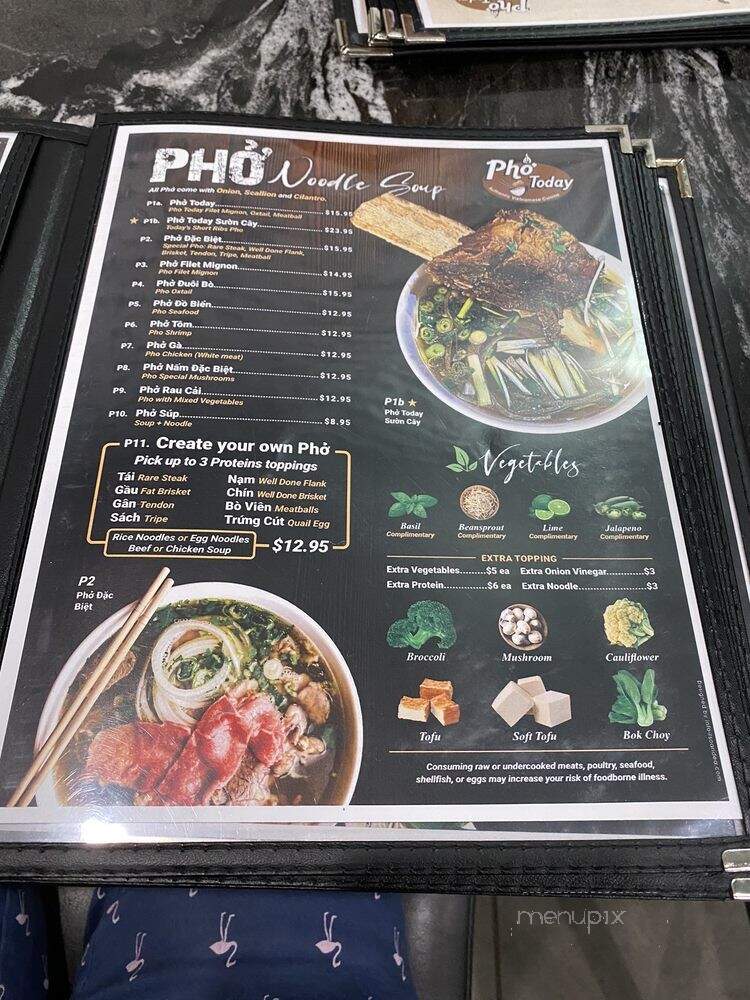 Pho Today - Philadelphia, PA menu_pic