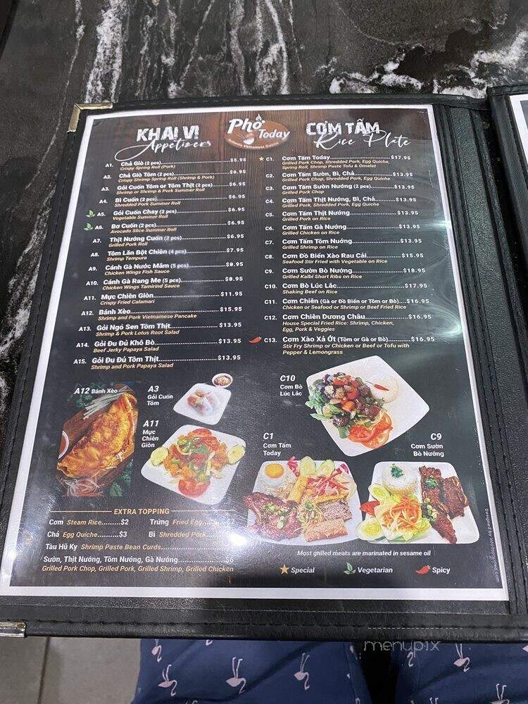 Pho Today - Philadelphia, PA menu_pic