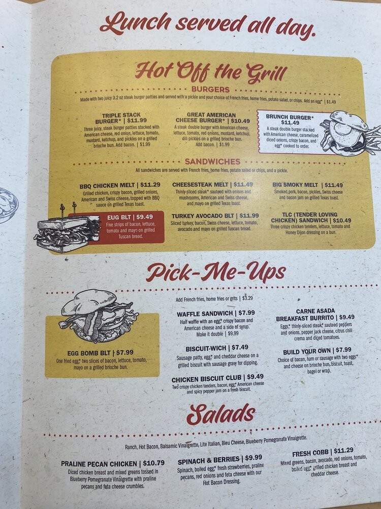 Eggs Up Grill - Morrow, GA menu_pic