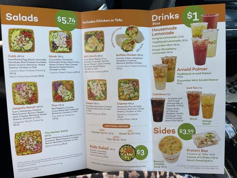 Salad and Go - Fort Worth, TX menu_pic