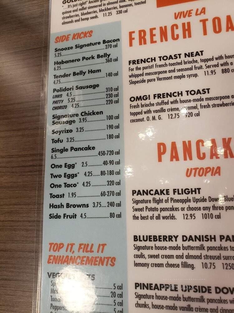 Snooze, an A.M Eatery - Plano, TX menu_pic