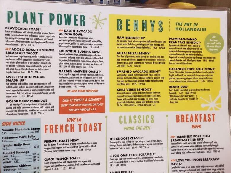 Snooze, an A.M Eatery - Plano, TX menu_pic