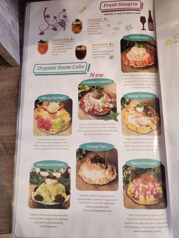 Ever After Tearoom & Eatery - Irvine, CA menu_pic