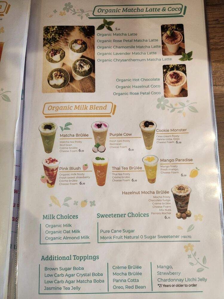Ever After Tearoom & Eatery - Irvine, CA menu_pic