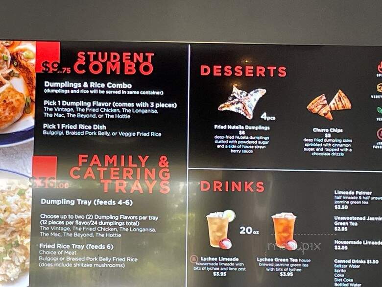 Mad Dumplings - Long Beach, CA menu_pic