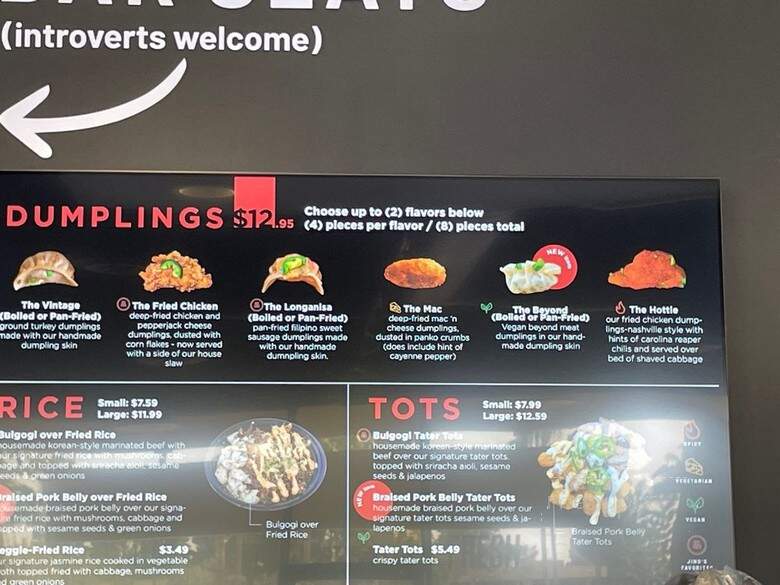 Mad Dumplings - Long Beach, CA menu_pic