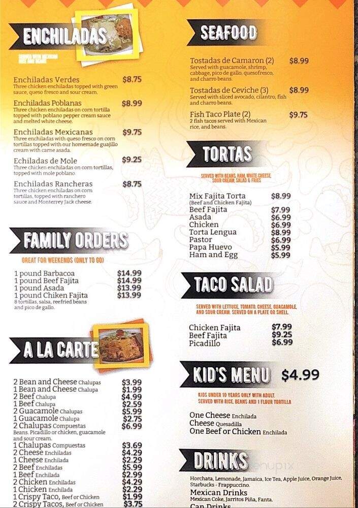 Los Arcos Mexican Grill - Castle Hills, TX menu_pic