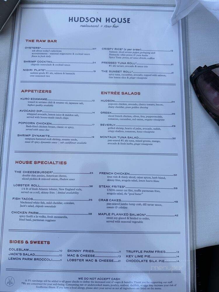 Hudson House - Los Angeles, CA menu_pic