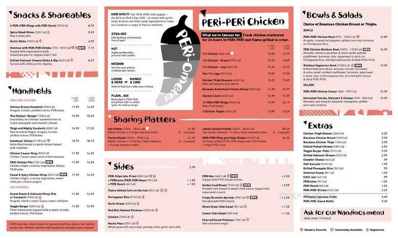 Nando's Peri-Peri - Virginia Beach, VA menu_pic