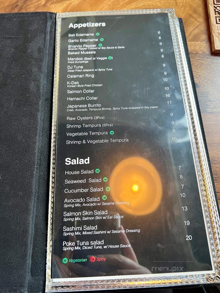 Sushigah - Pasadena, CA menu_pic