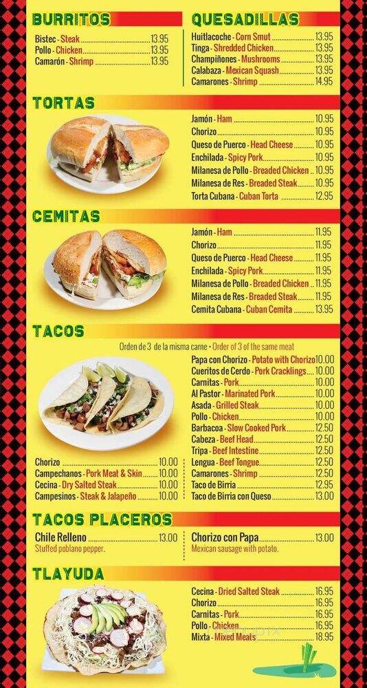 La Catrina Mexican Restaurant - Forked River, NJ menu_pic