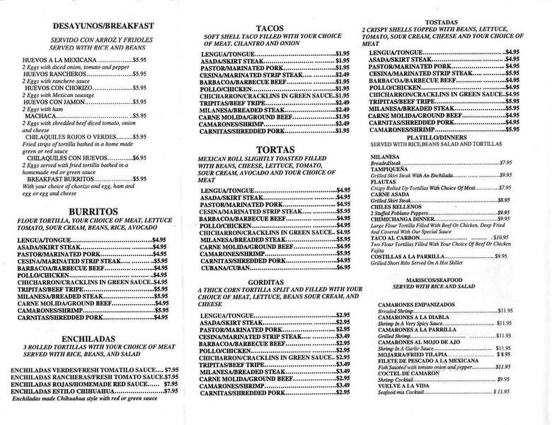 La Tiendita - Baton Rouge, LA menu_pic
