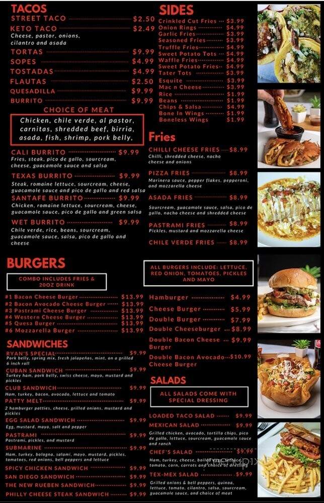 My Spot Downtown Grill - Bakersfield, CA menu_pic