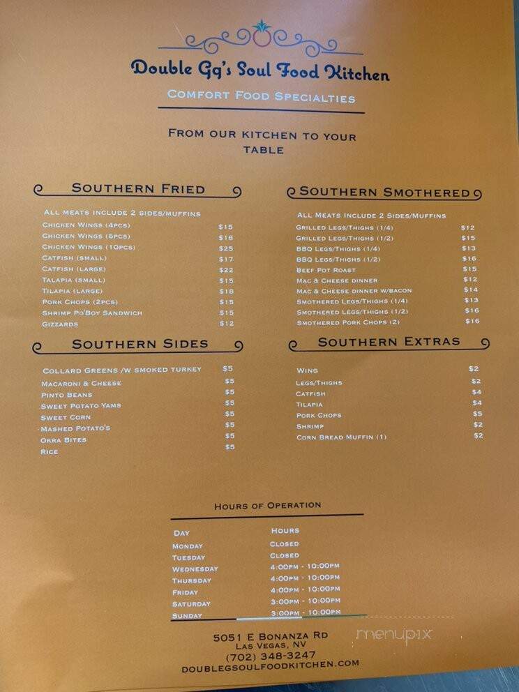 Double Gg's Soul Food Kitchen - Las Vegas, NV