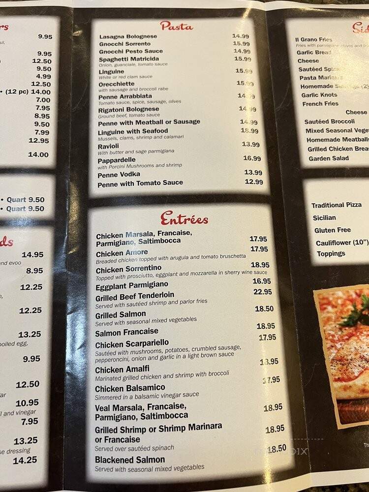 Il Grano Pizza - Wyckoff, NJ menu_pic