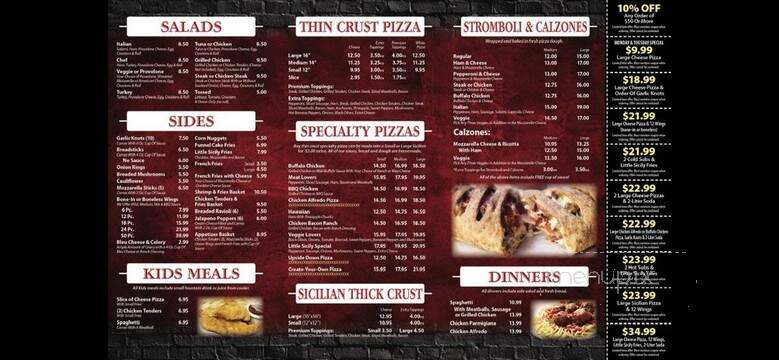 Little Sicily Pizza & Subs - Camp Hill, PA menu_pic