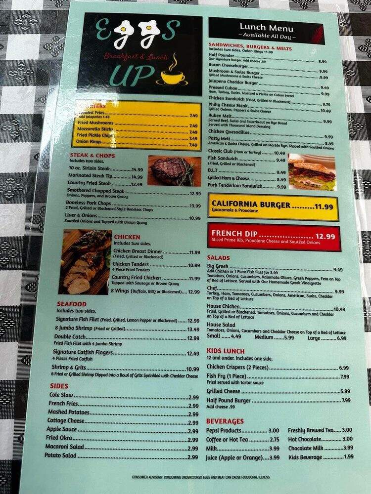 Eggs Up - Lake Wales, FL menu_pic