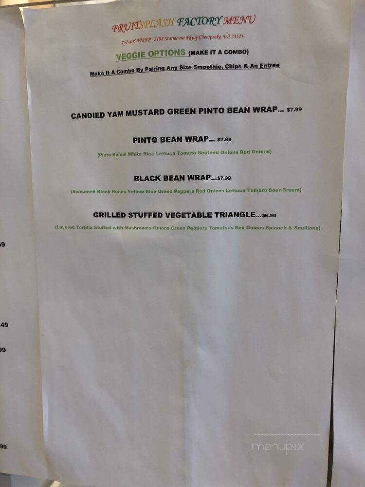 FruitSplash Factory - Chesapeake, VA menu_pic